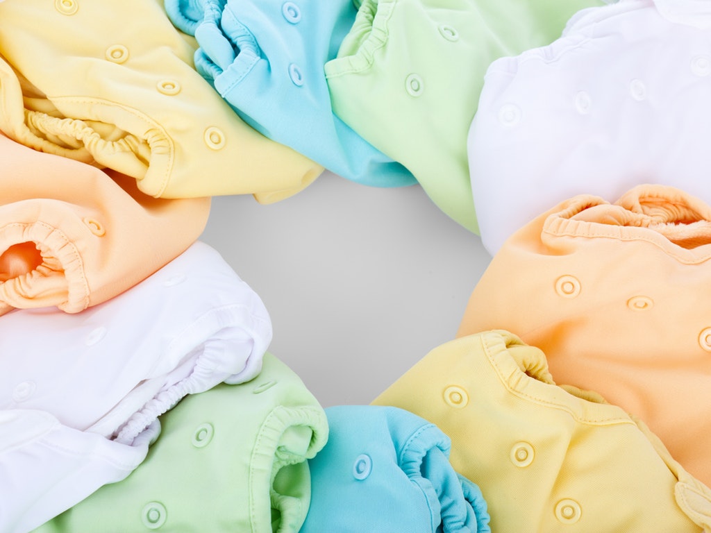 clean cloth nappies