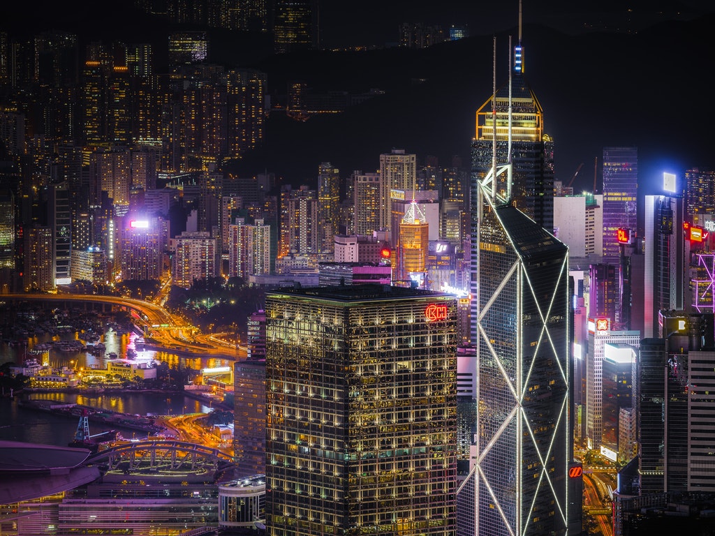 Hong Kong Financial District - Green Queen