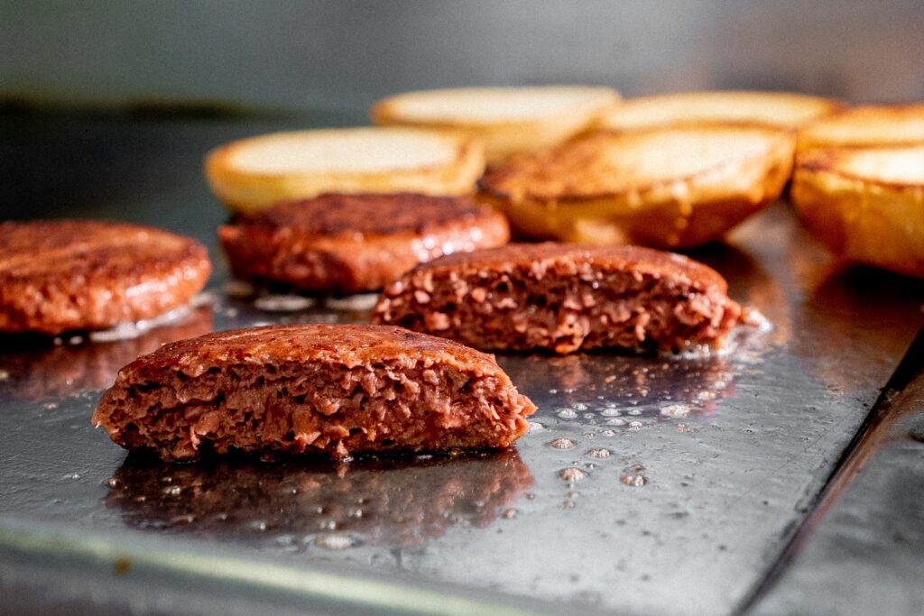 faba bean burger